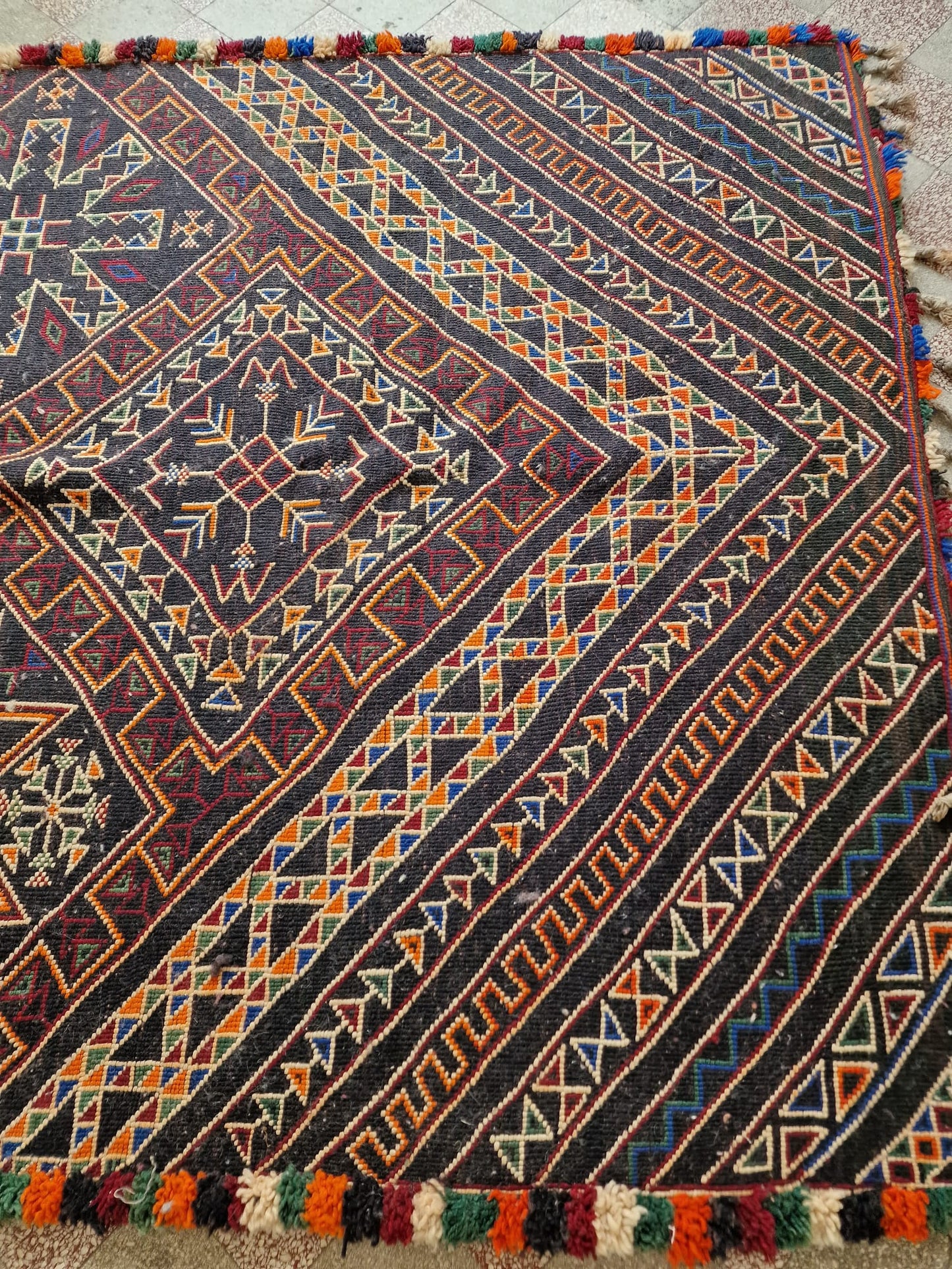 Marokkolainen vintage Beni M'Guild matto 395x205cm