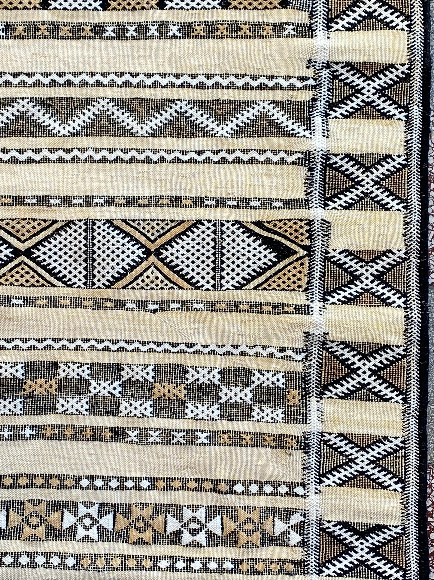 Moroccan Kilim Hanbel rug 220x130
