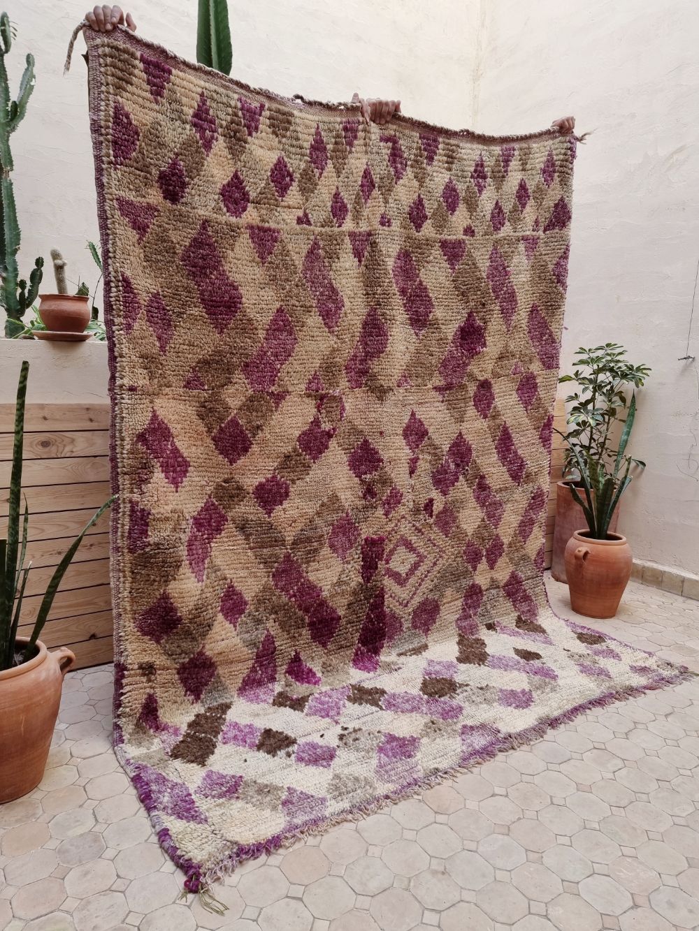 Marokkolainen vintage Boujaad matto 240x180cm