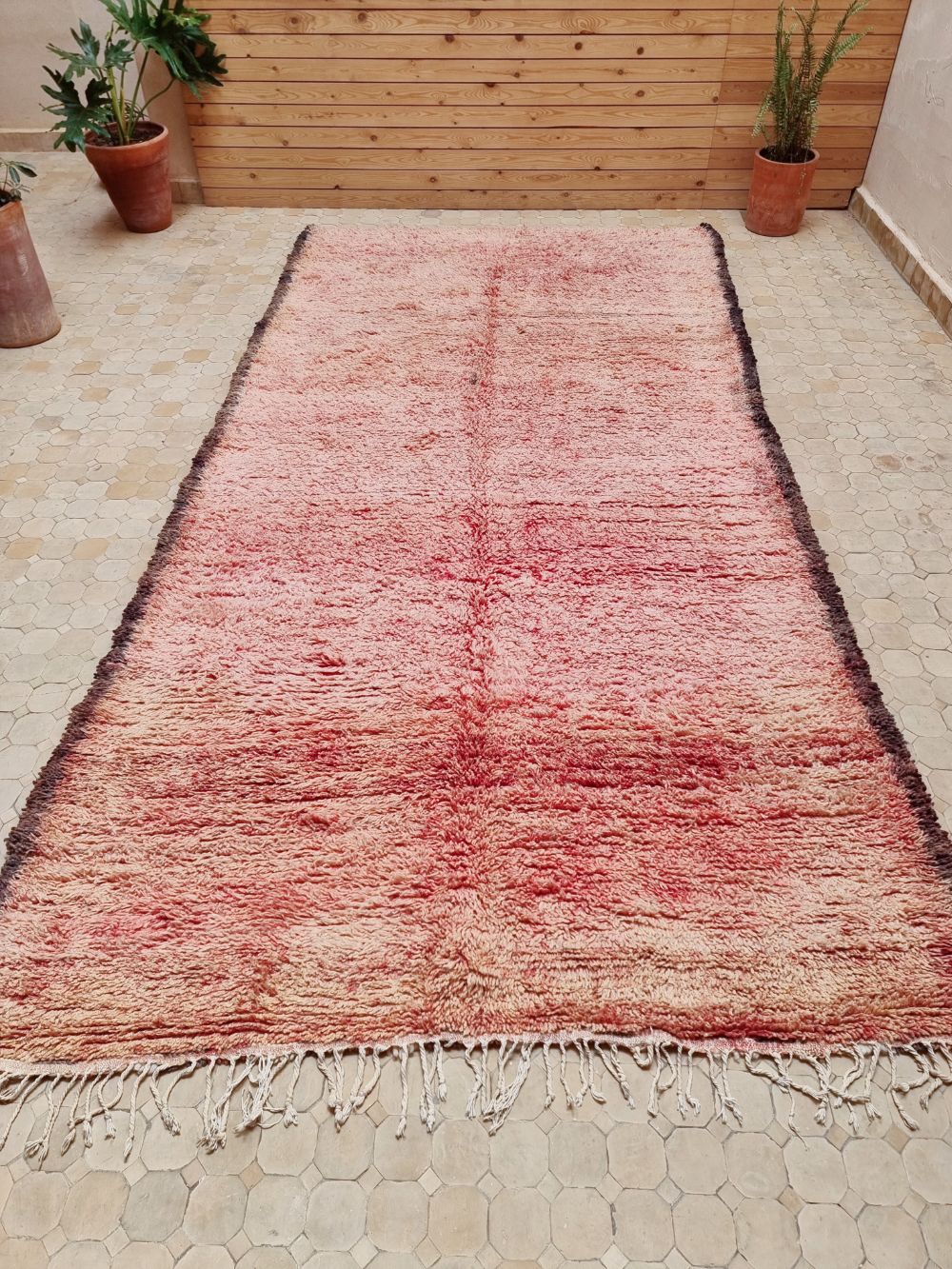 Marokkolainen vintage Boujaad matto 380x195cm