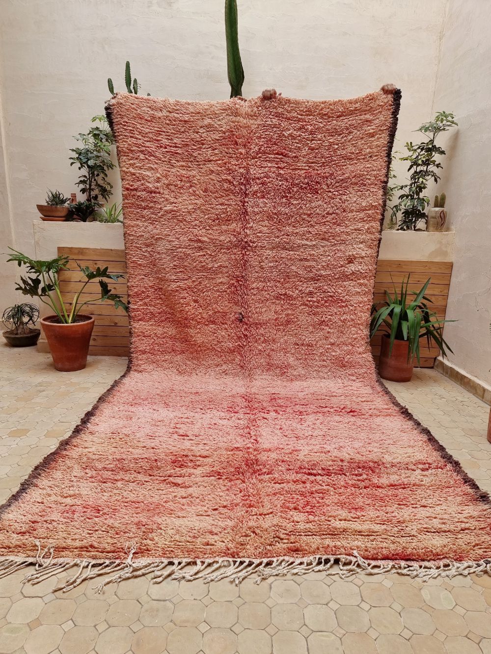 Marokkolainen vintage Boujaad matto 380x195cm