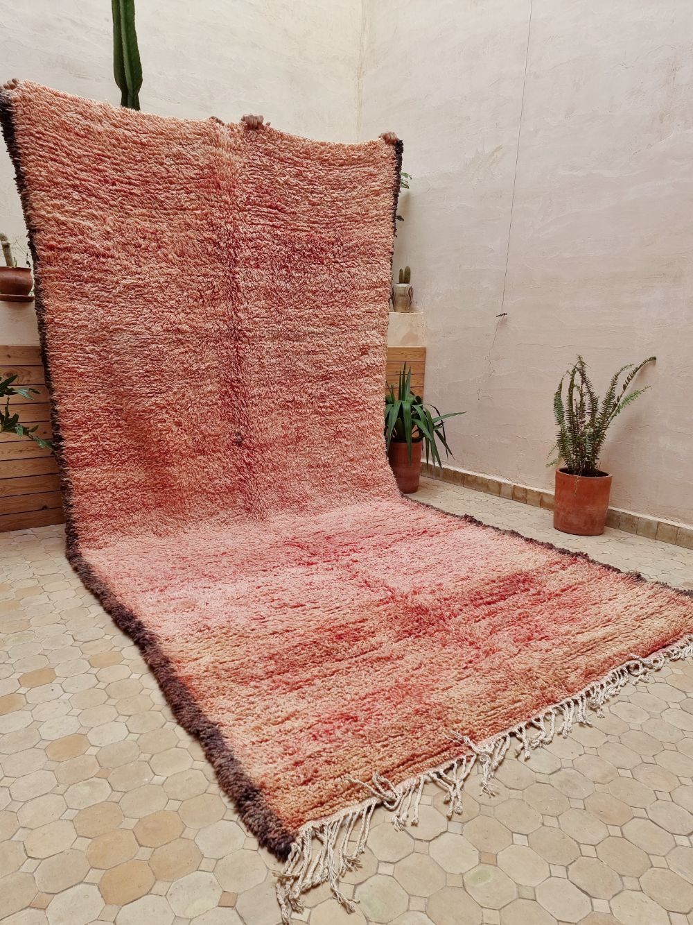 Marokkolainen vintage Boujaad matto 380x195cm