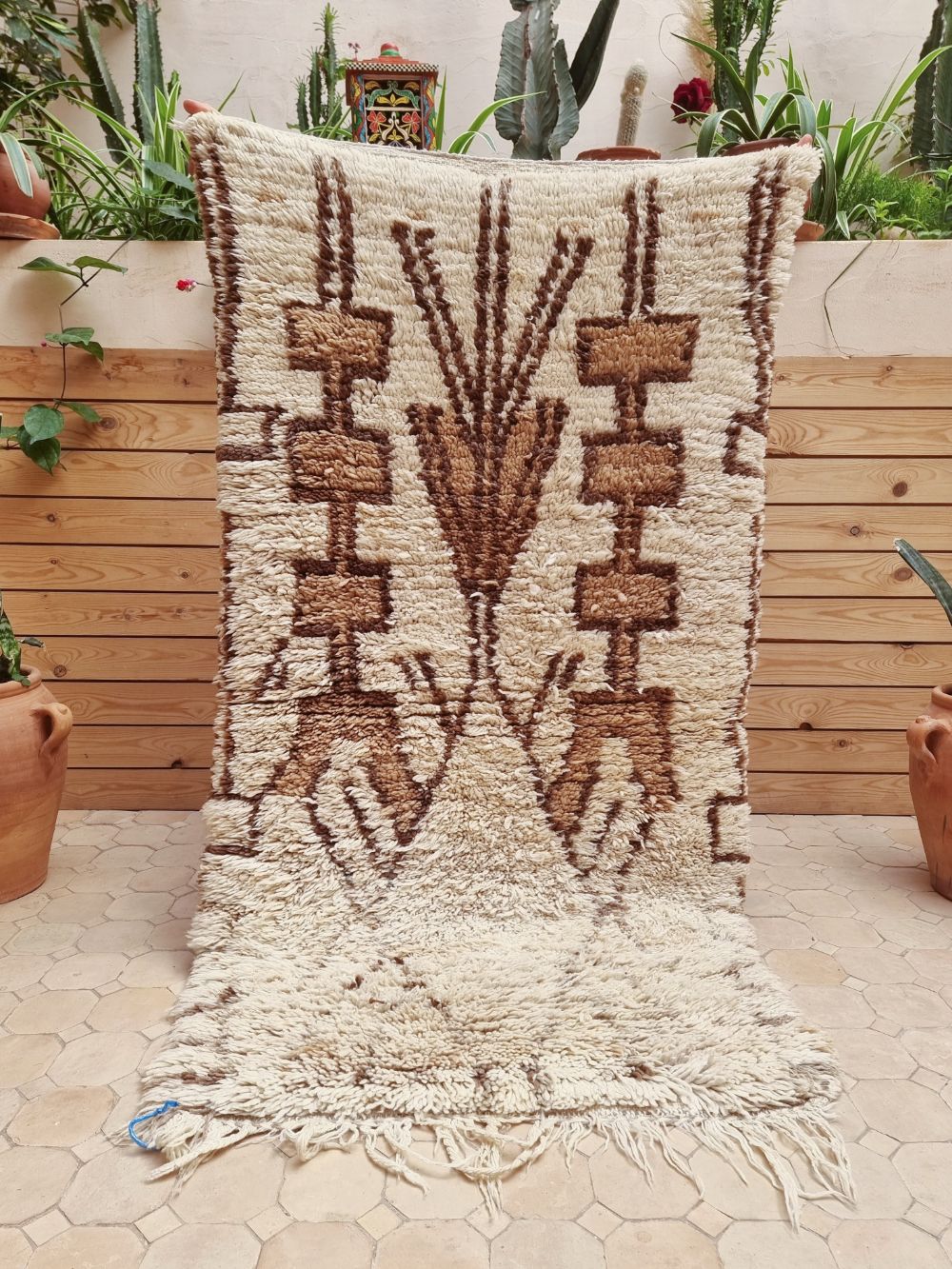 Moroccan vintage Beni Ouarain Rug 150x80cm
