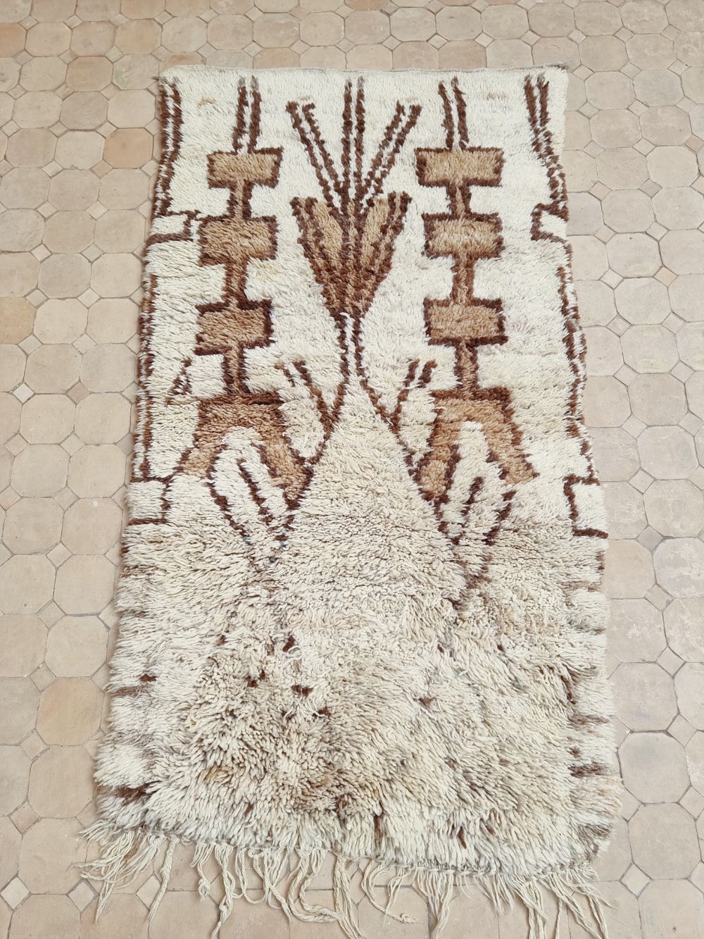 Moroccan vintage Beni Ouarain Rug 150x80cm