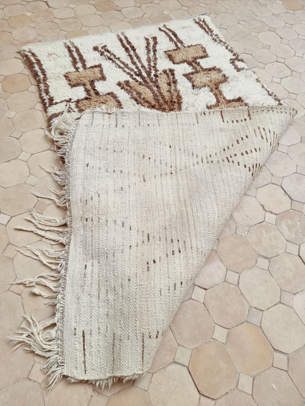 Moroccan vintage Beni Ouarain Rug 150x80cm