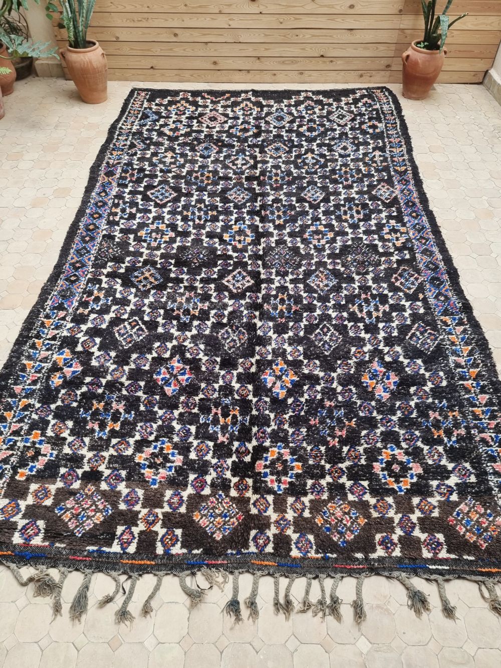 Moroccan Vintage Beni M'Guild Rug 335x195cm