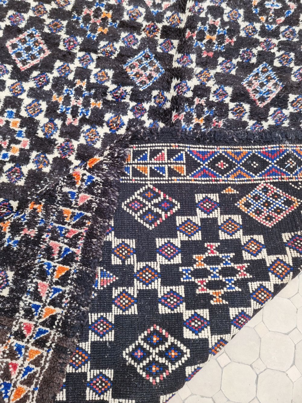 Moroccan Vintage Beni M'Guild Rug 335x195cm