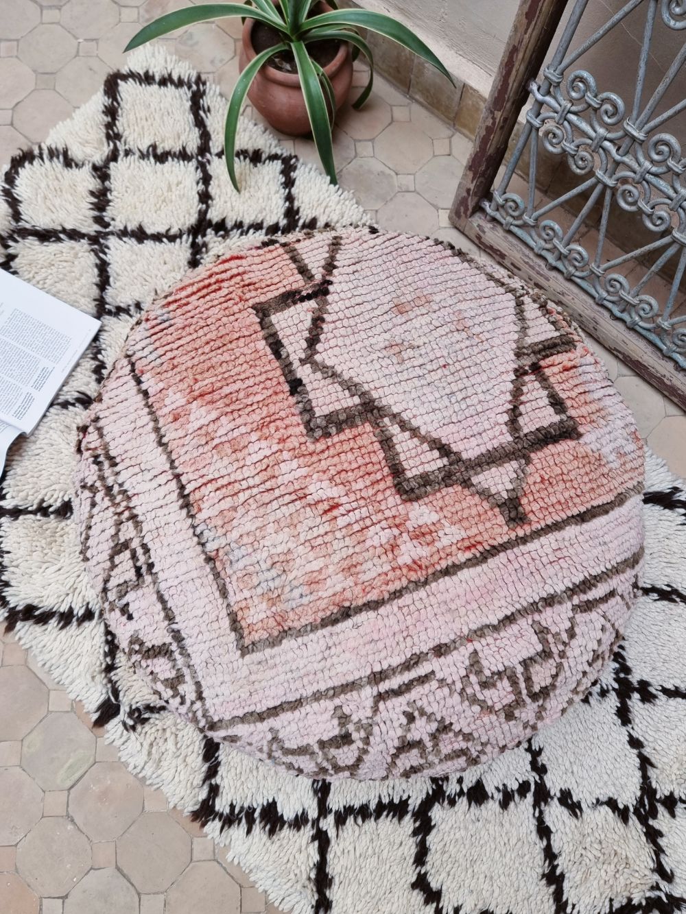 Marokkolainen vintage pouf