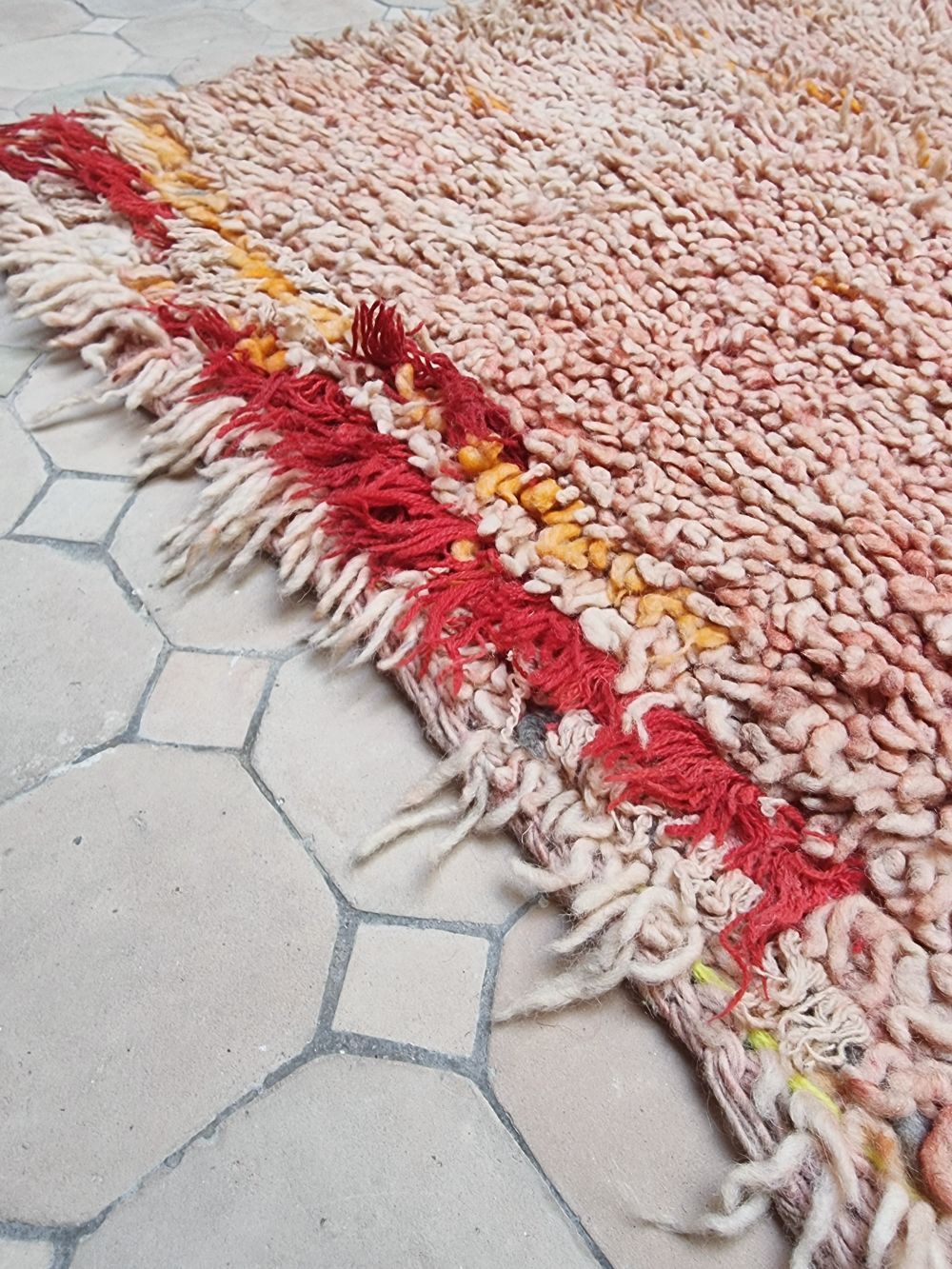 Marokkolainen vintage yksivärinen matto 245x160cm