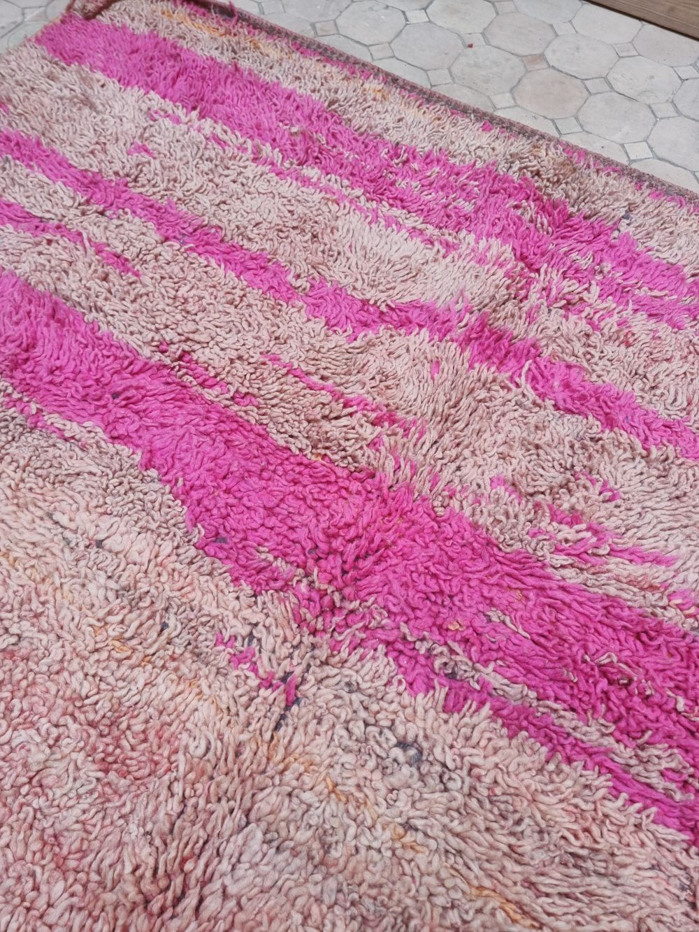 Marokkolainen vintage yksivärinen matto 245x160cm