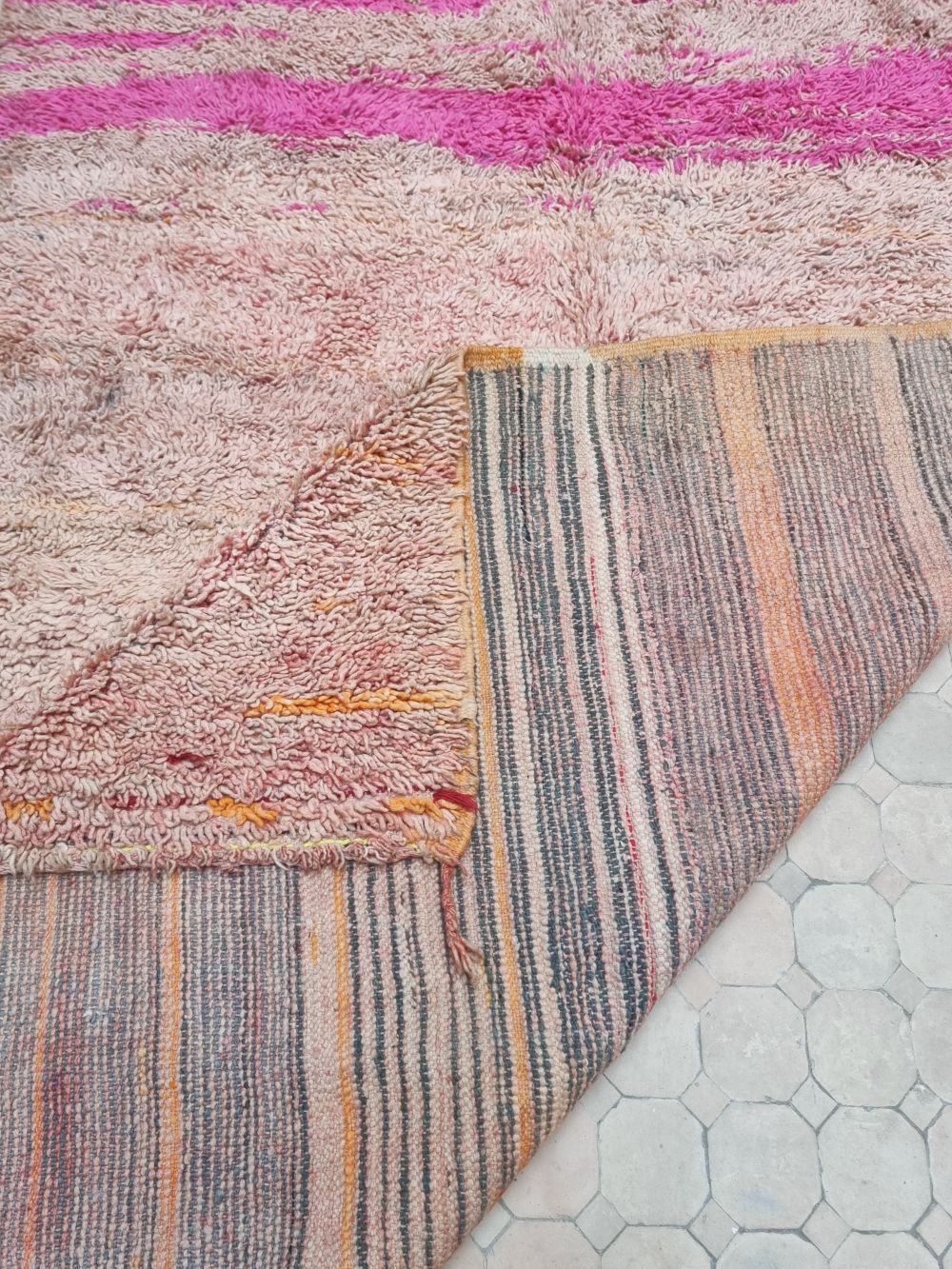 Marokkolainen vintage yksivärinen matto 245x160cm