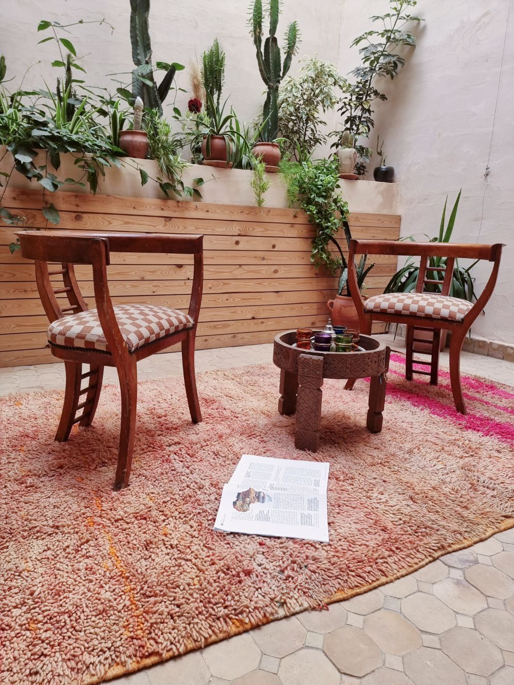 Moroccan Vintage Monochrome Rug 245x160cm