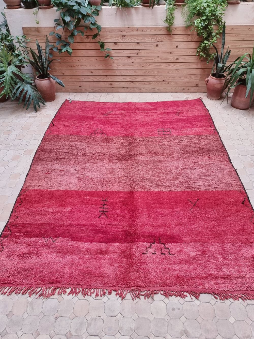 Moroccan Vintage Monochrome Rug 265x205cm