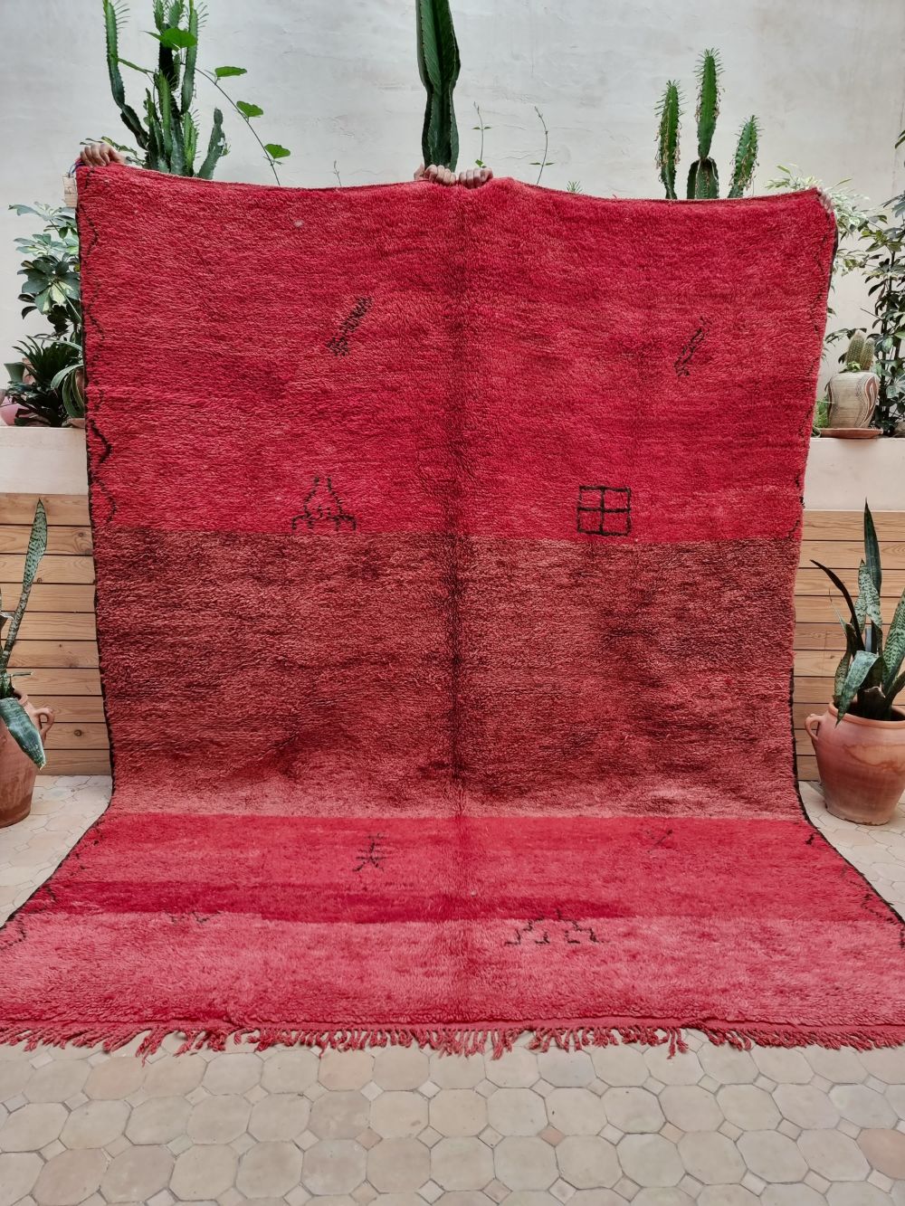 Moroccan Vintage Monochrome Rug 265x205cm