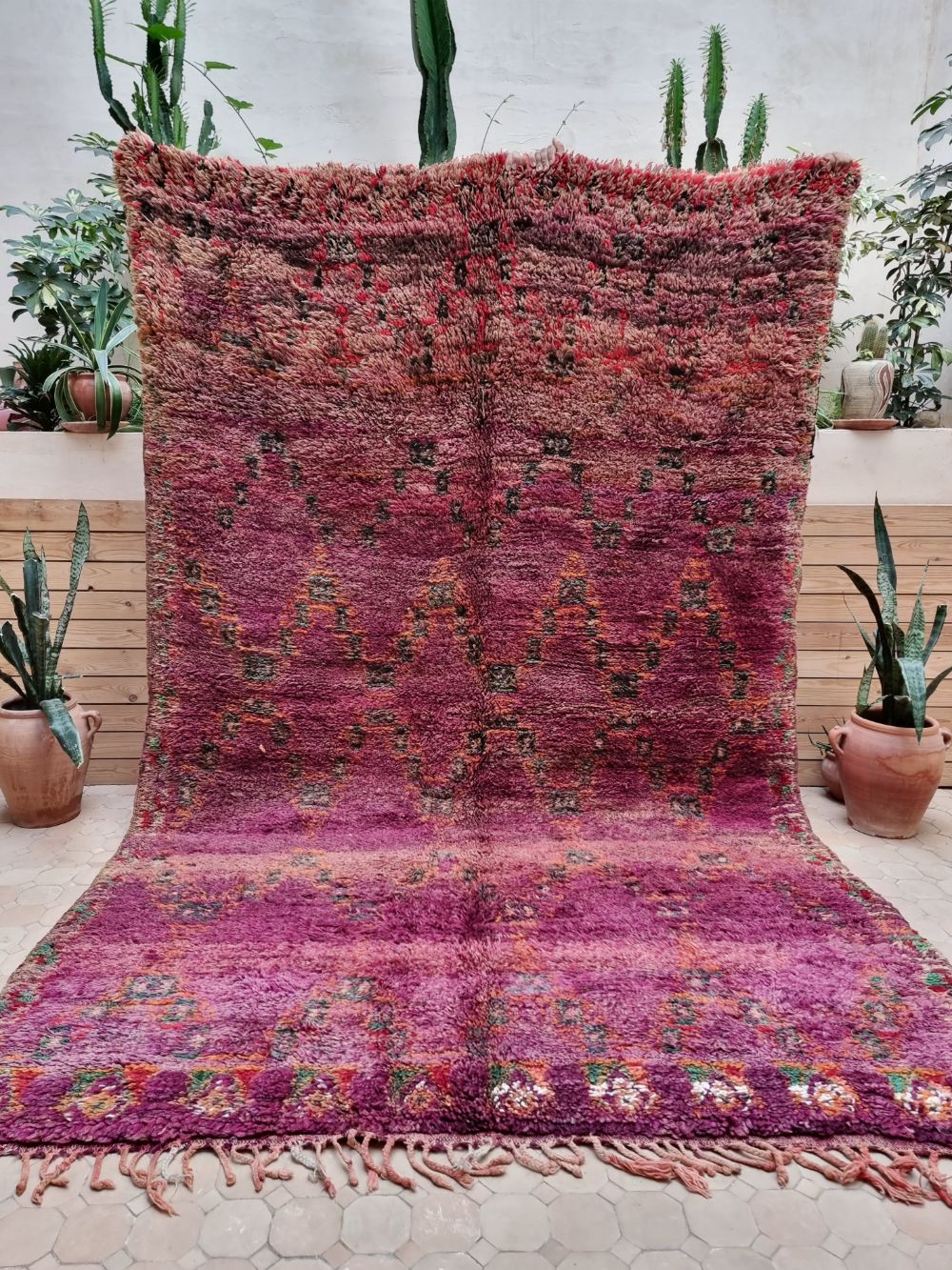 Moroccan Vintage Beni M'Guild Rug 295x190cm