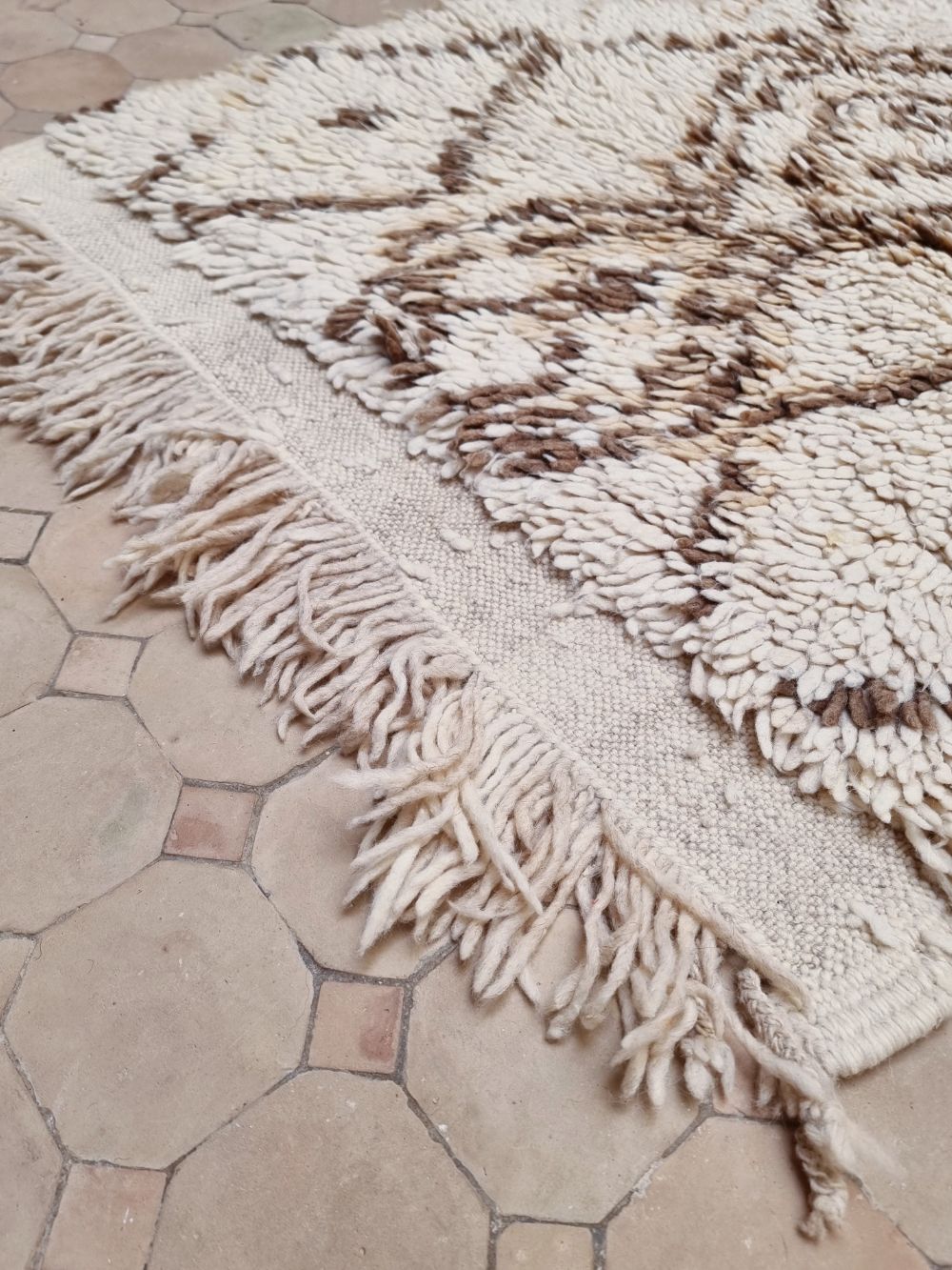 Moroccan vintage Beni Ouarain Rug 180x80cm