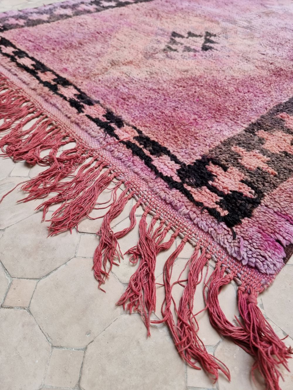 Marokkolainen vintage Azilal-matto 300x125cm