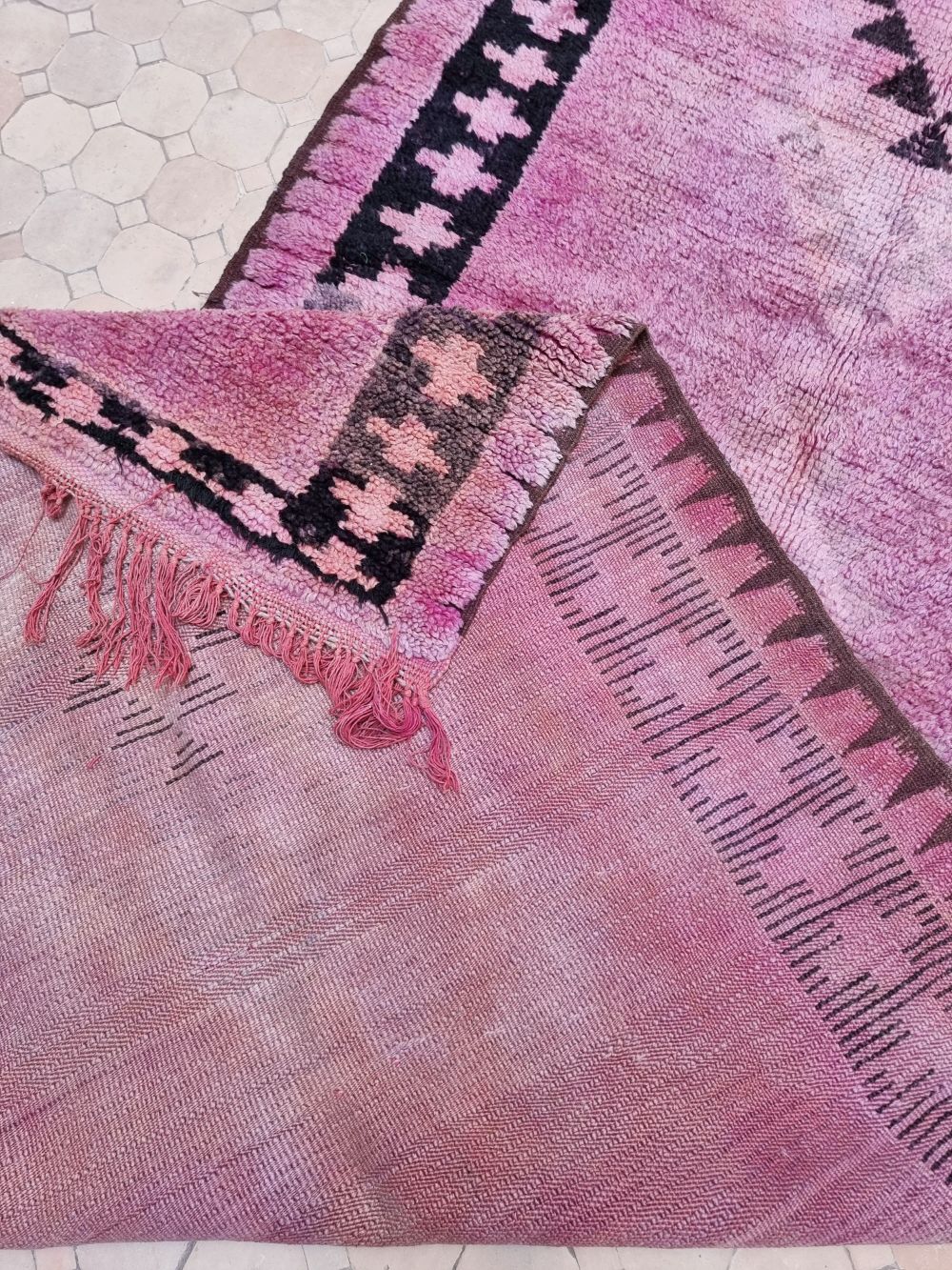 Marokkolainen vintage Azilal-matto 300x125cm