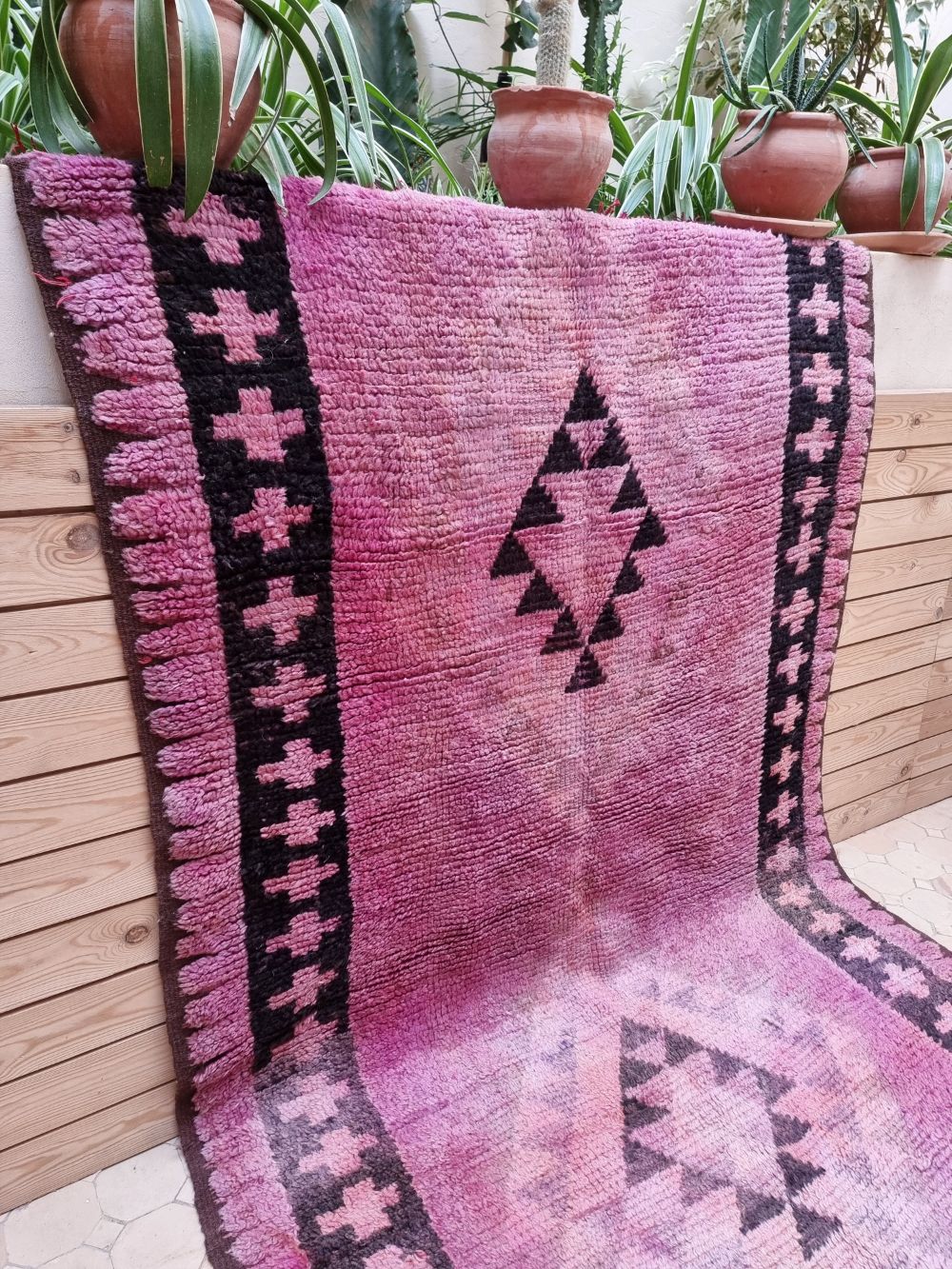 Marokkolainen vintage Azilal-matto 300x125cm
