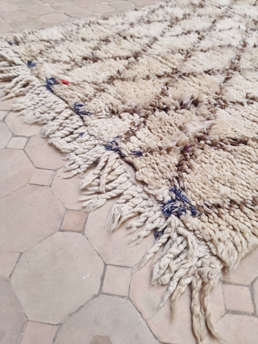 Moroccan vintage Beni Ouarain Rug 165x75cm
