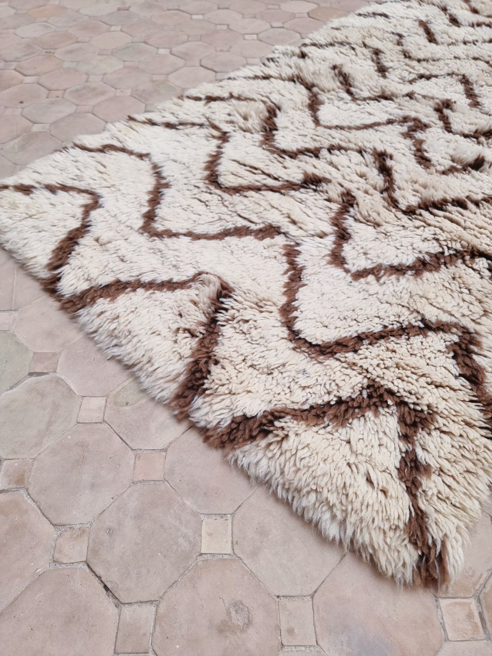 Marokkolainen vintage Beni Ouarain matto 160x75cm