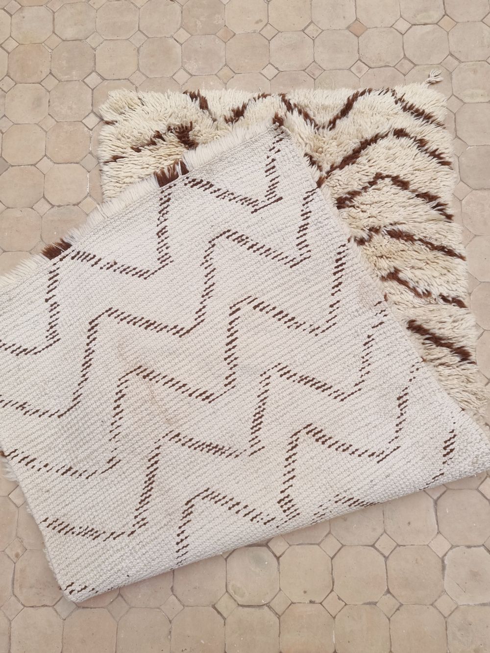 Marokkolainen vintage Beni Ouarain matto 160x75cm