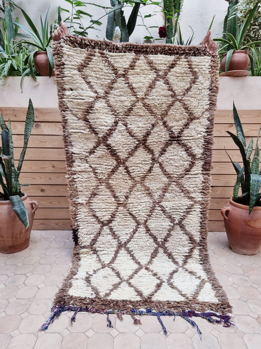 Marokkolainen vintage Beni Ouarain matto 160x80cm