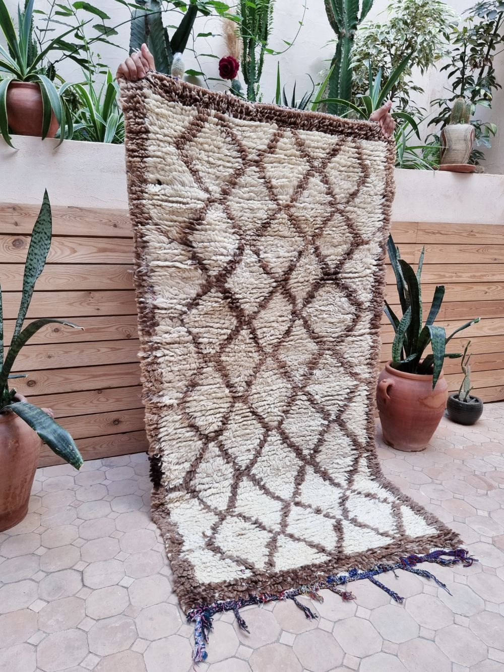 Marokkolainen vintage Beni Ouarain matto 160x80cm
