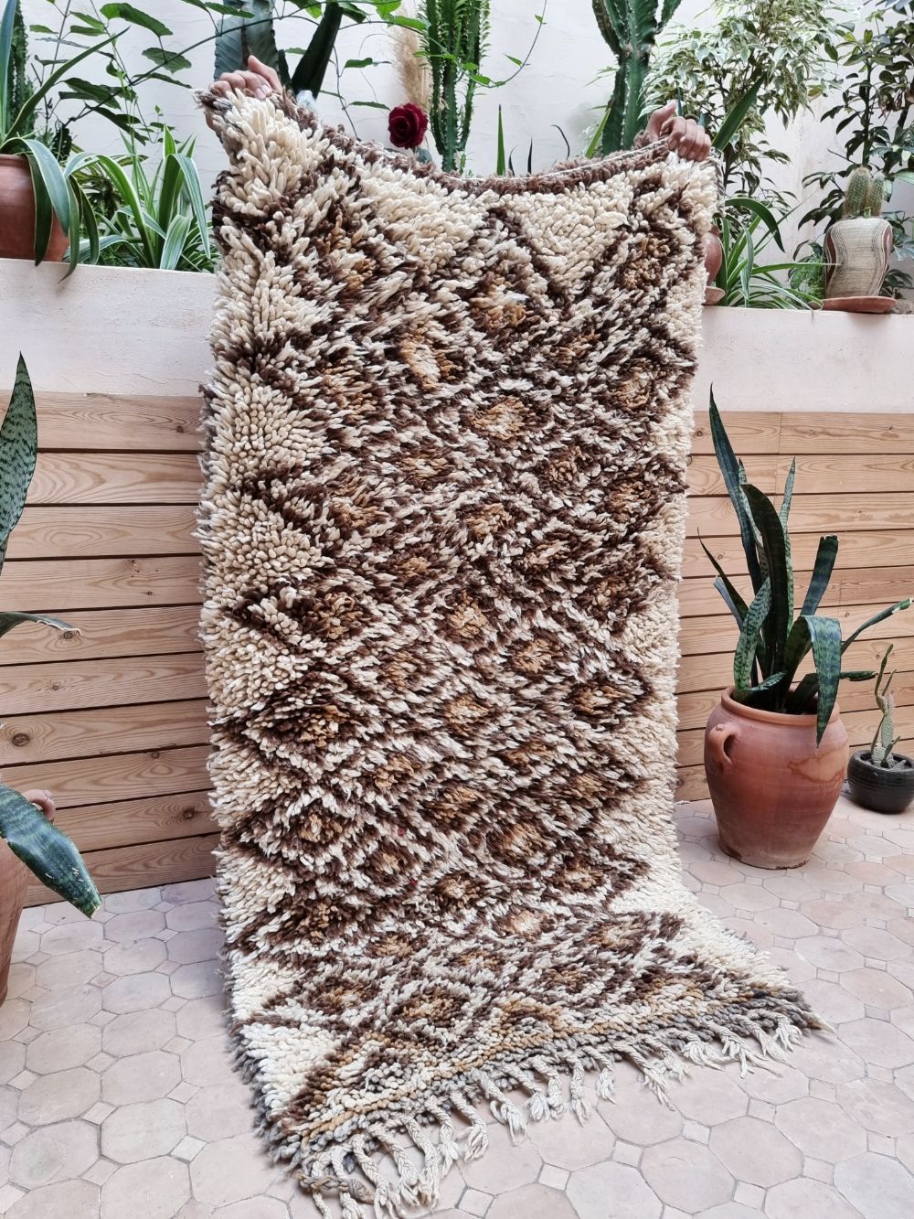 Moroccan vintage Beni Ouarain Rug 150x85cm