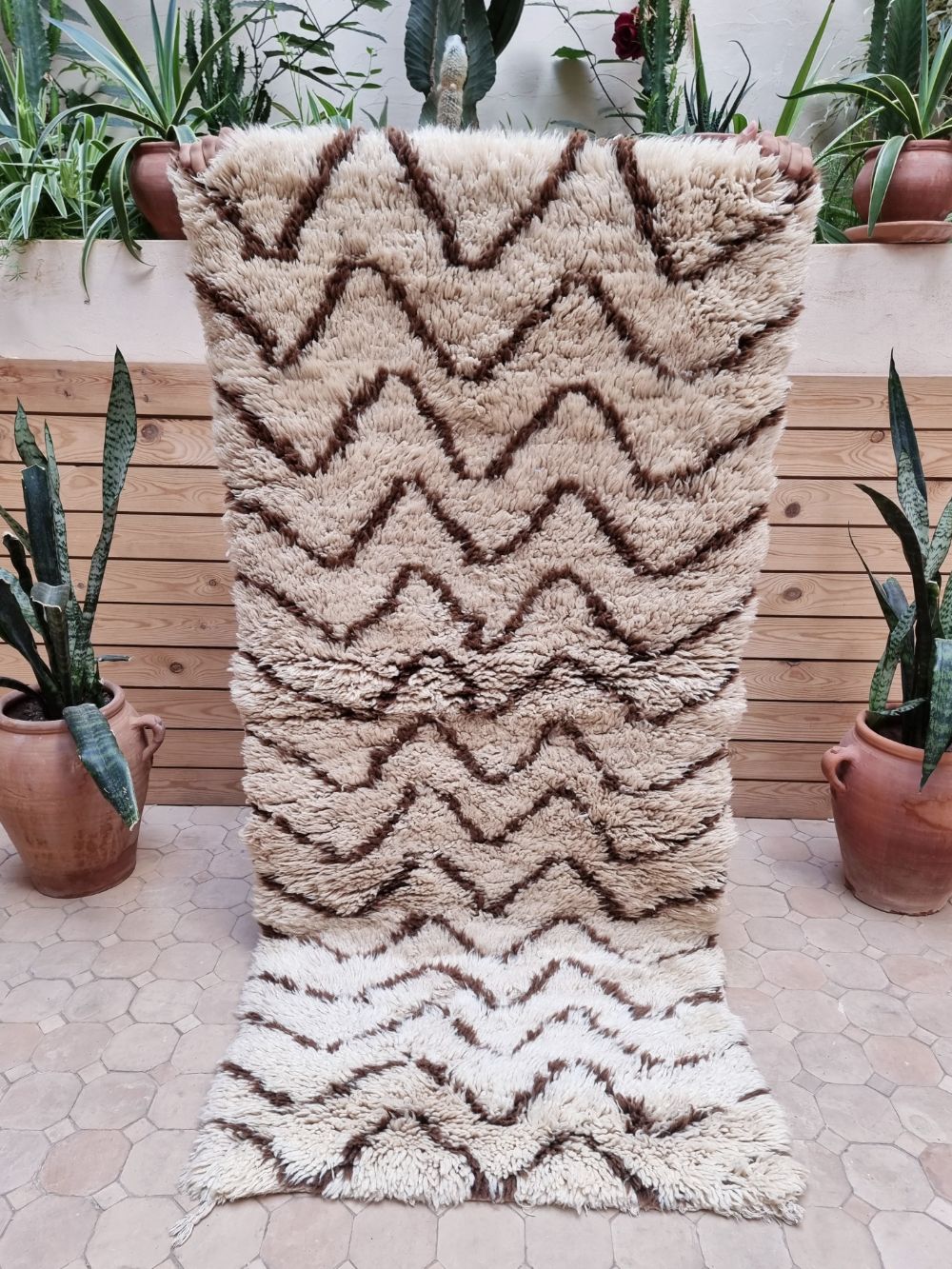 Marokkolainen vintage Beni Ouarain matto 160x75cm