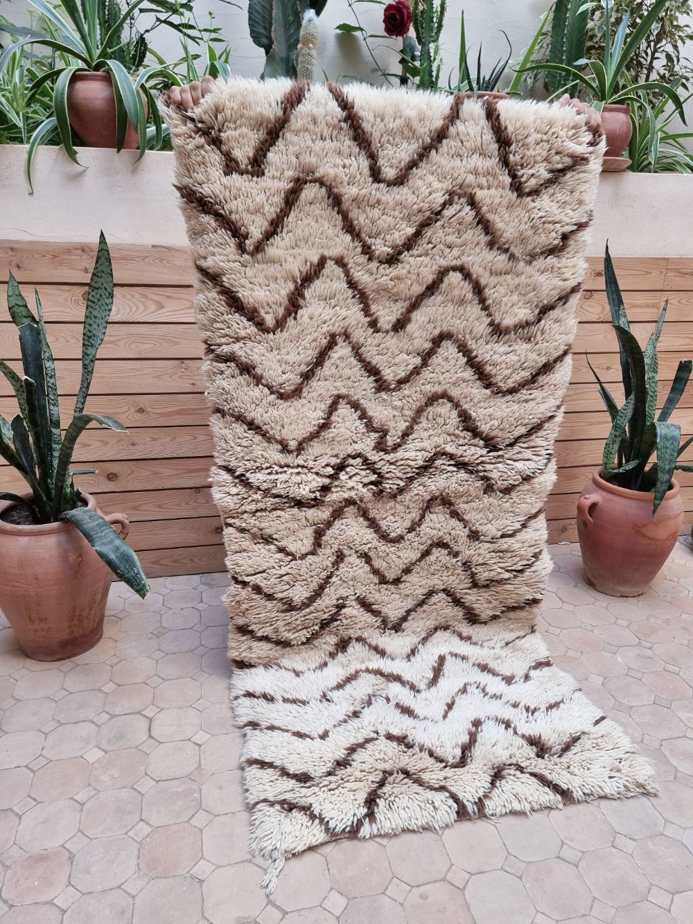 Marokkolainen vintage Beni Ouarain matto 160x75cm