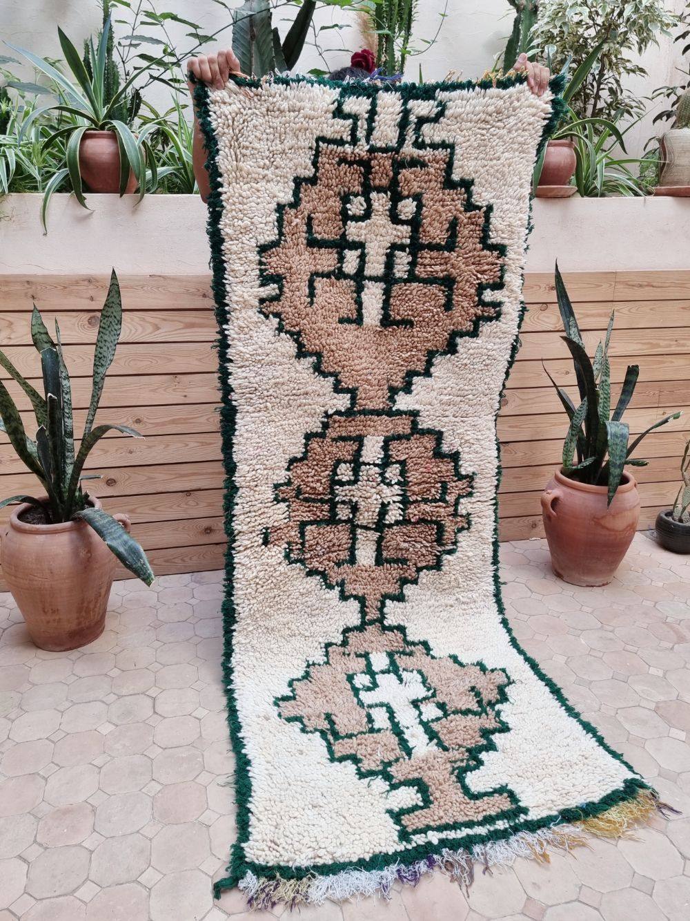 Marokkolainen vintage Azilal-matto 190x75cm