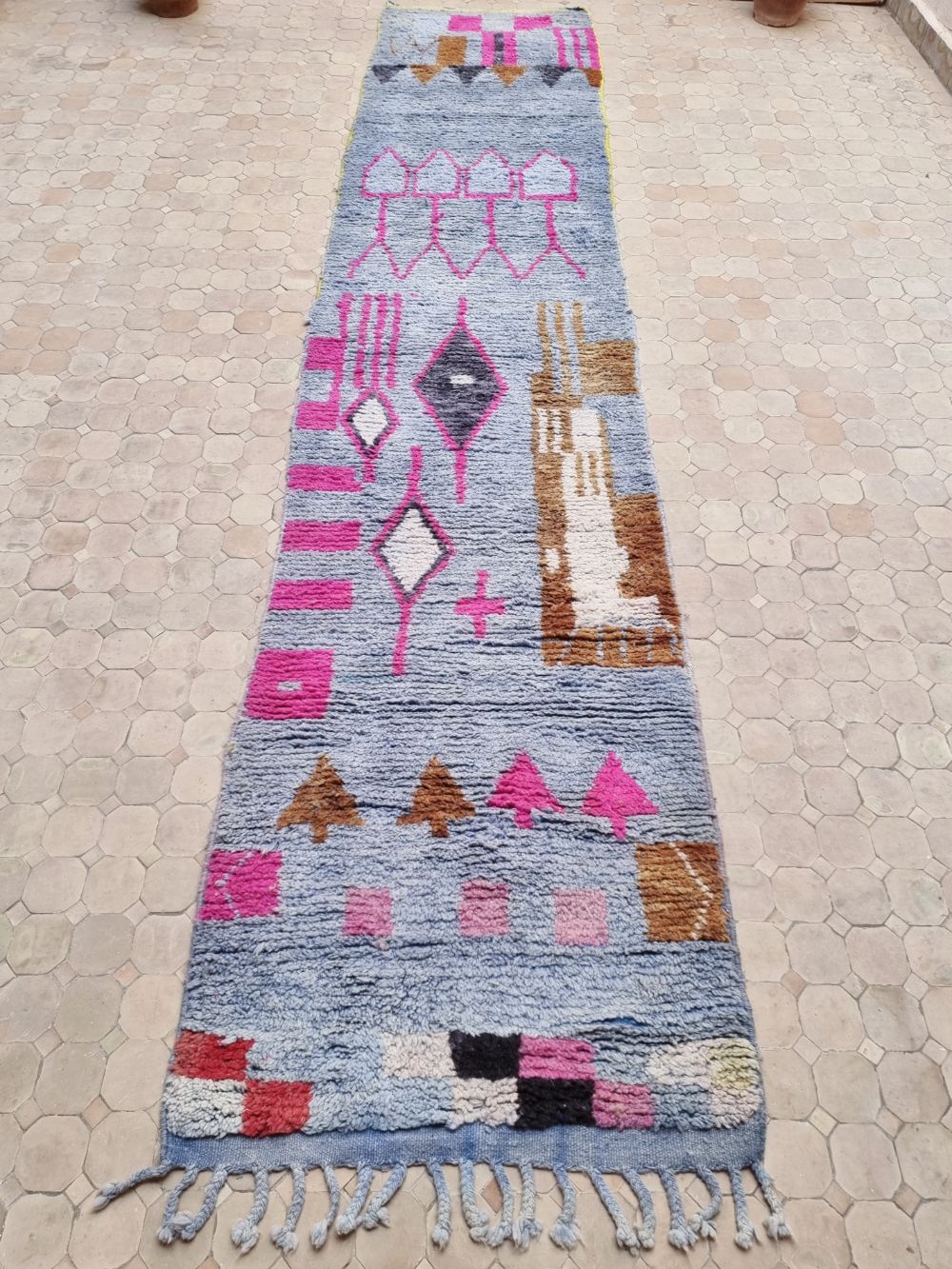 Moroccan Boujaad Runner 400x85cm