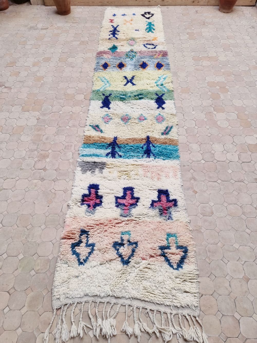 Marokkolainen käytävämatto Boujaad 395x80cm