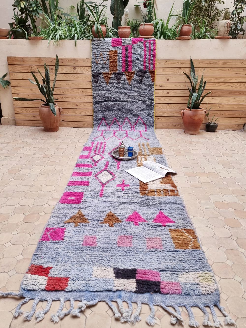 Moroccan Boujaad Runner 400x85cm