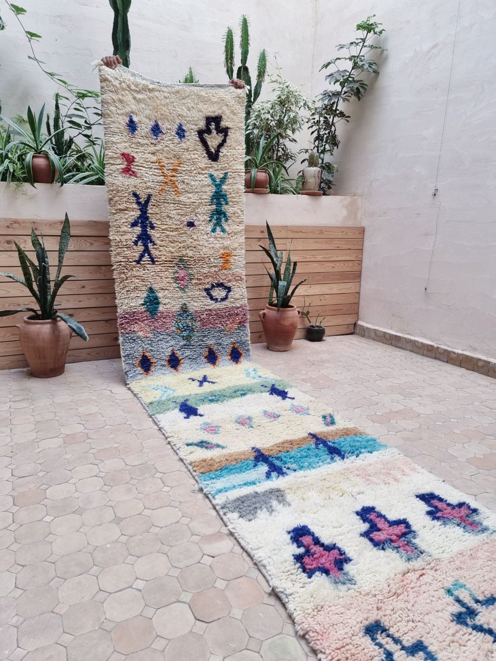 Marokkolainen käytävämatto Boujaad 395x80cm