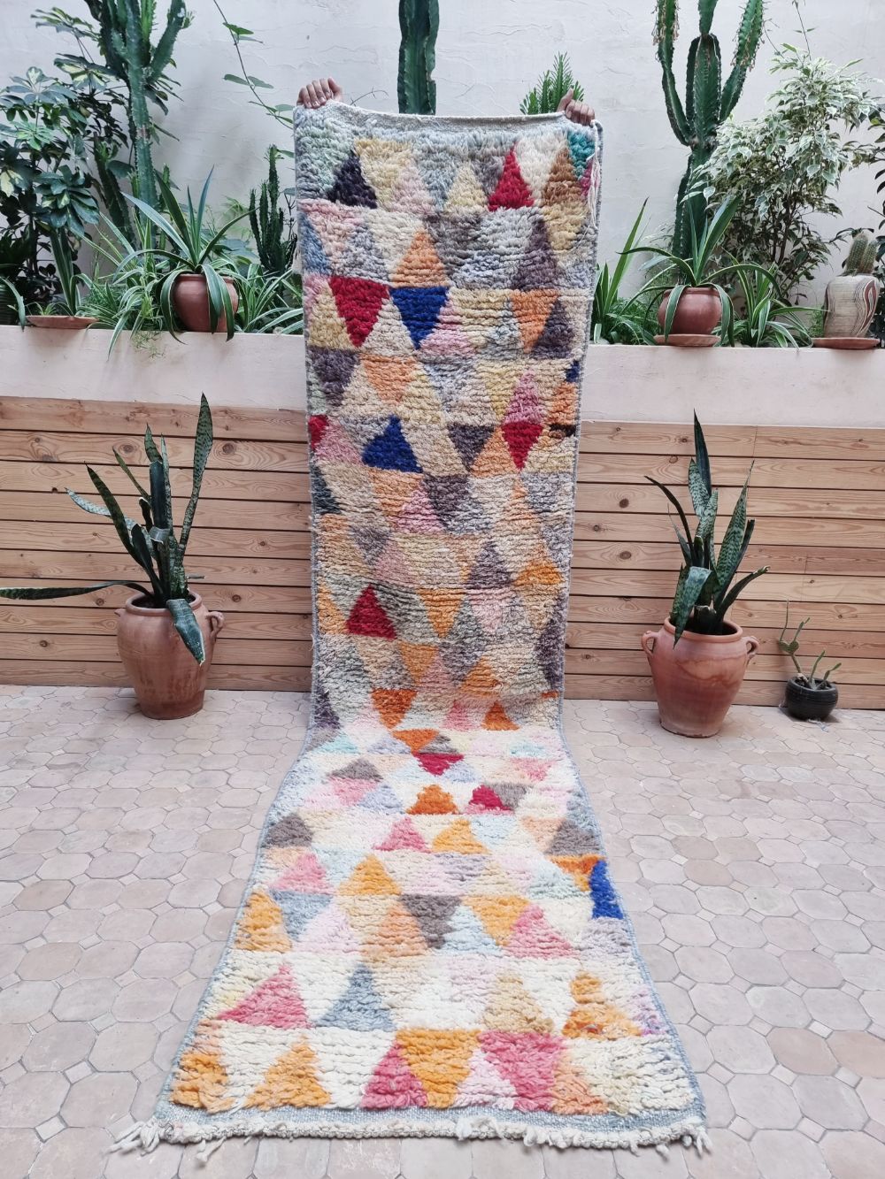 Moroccan Boujaad Runner 300x75cm
