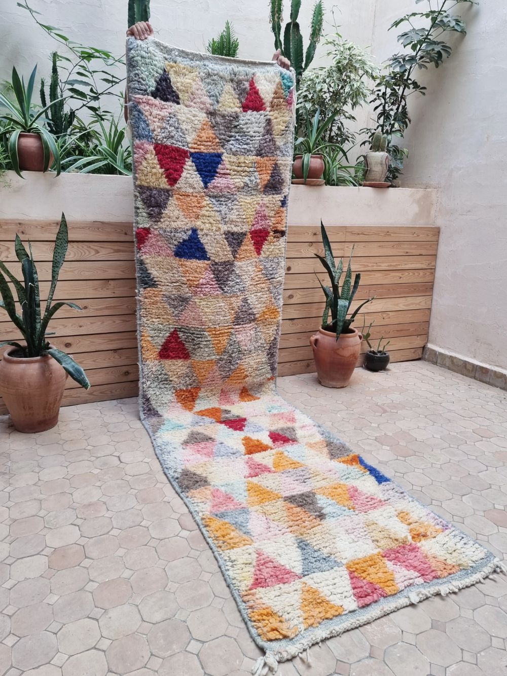 Moroccan Boujaad Runner 300x75cm