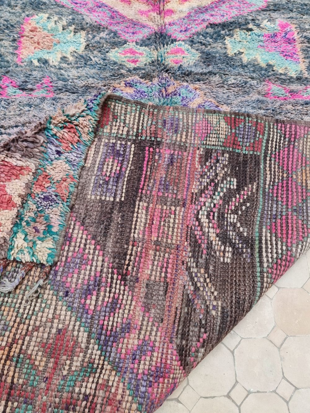 Marokkolainen vintage Beni M'Guild matto 220x130cm