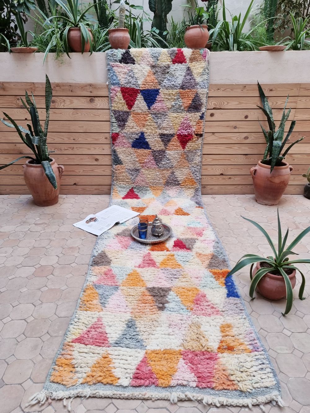 Moroccan Boujaad Runner 300x75cm