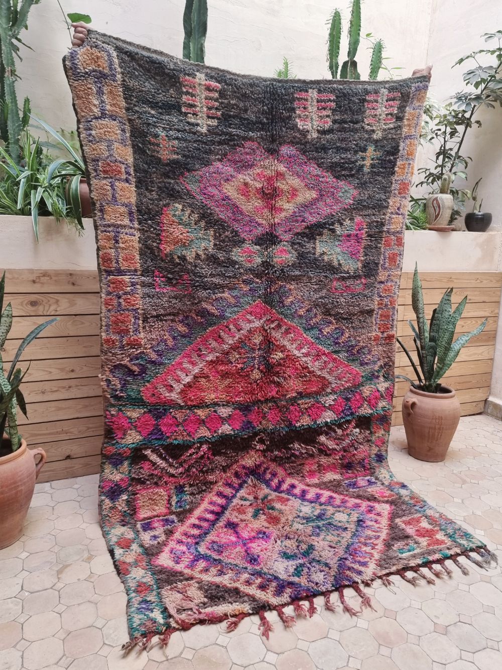 Marokkolainen vintage Beni M'Guild matto 220x130cm
