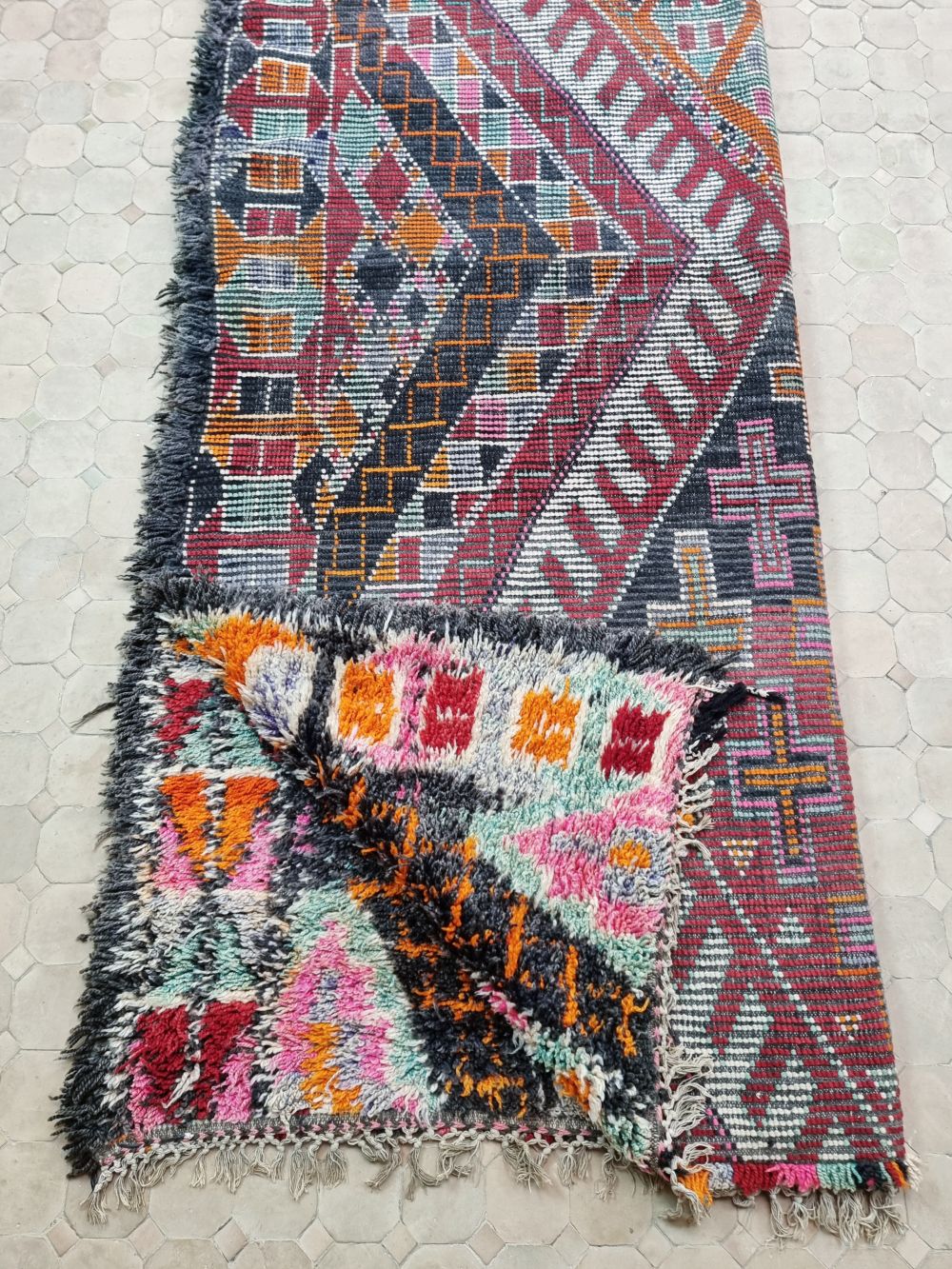 Marokkolainen vintage Beni M'Guild matto 355x195cm