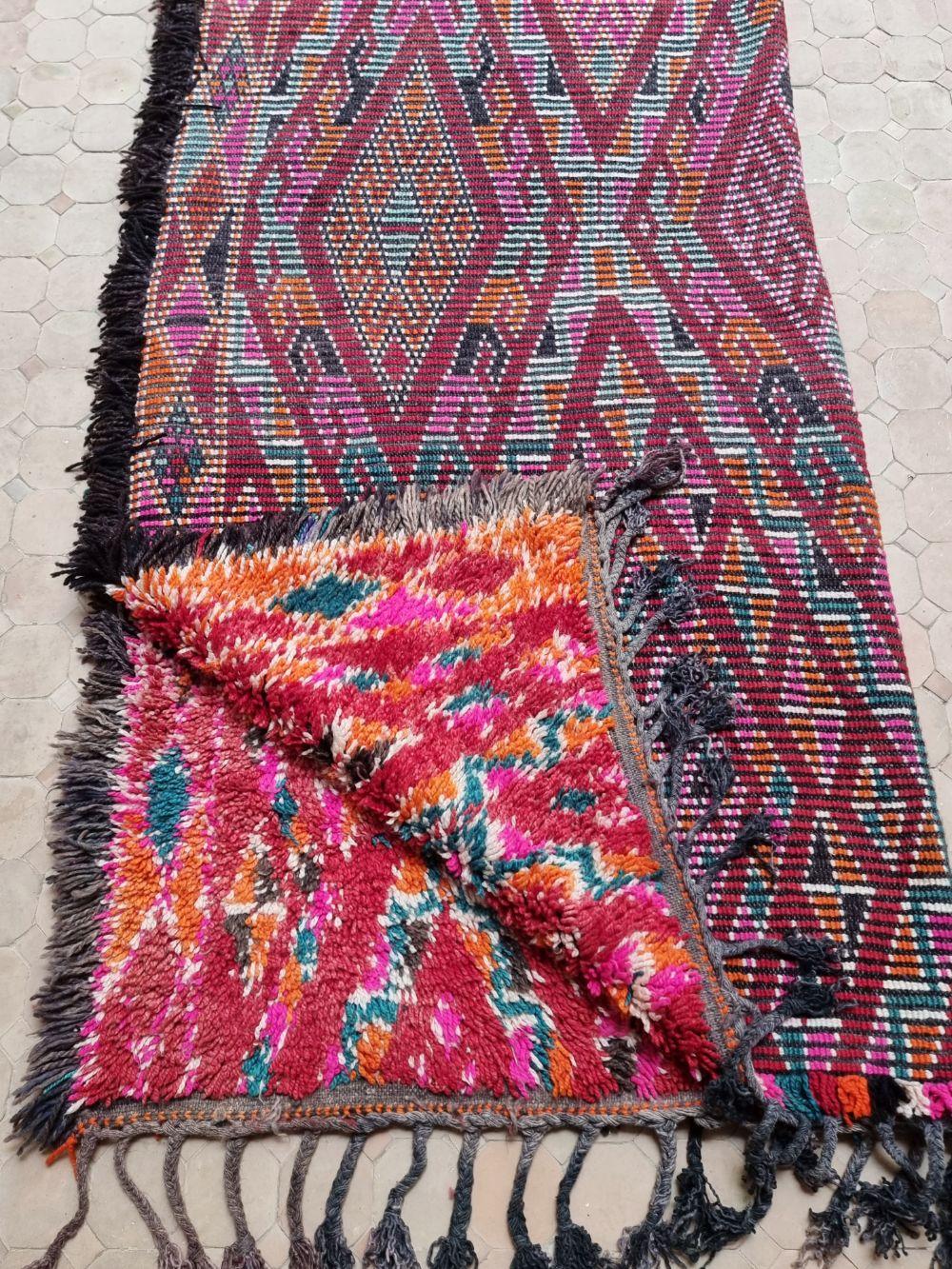 Moroccan Vintage Beni M'Guild Rug 355x195cm