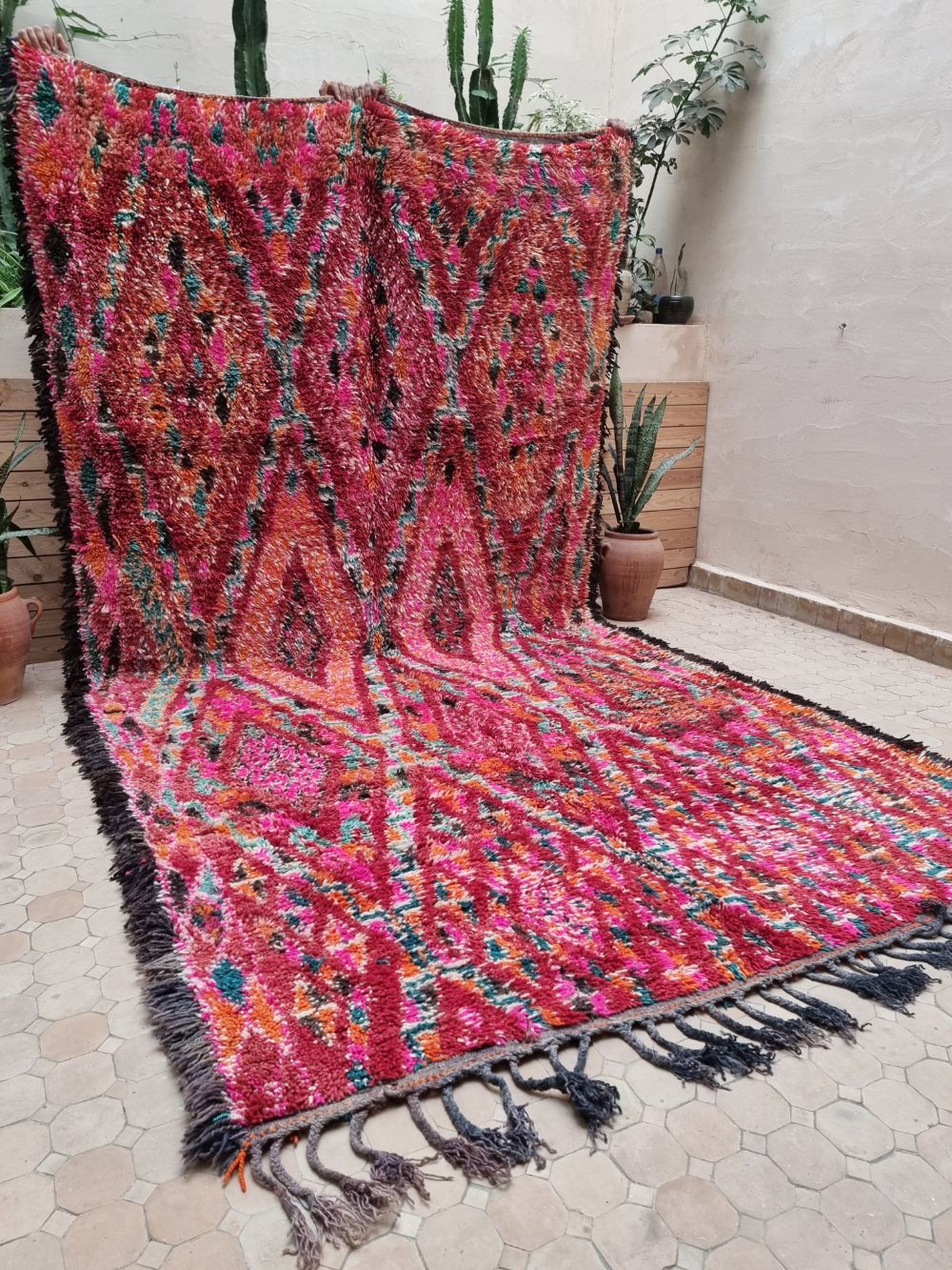 Moroccan Vintage Beni M'Guild Rug 355x195cm