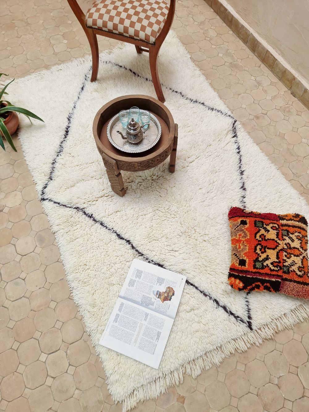 Moroccan Diamond Rug 195x130cm