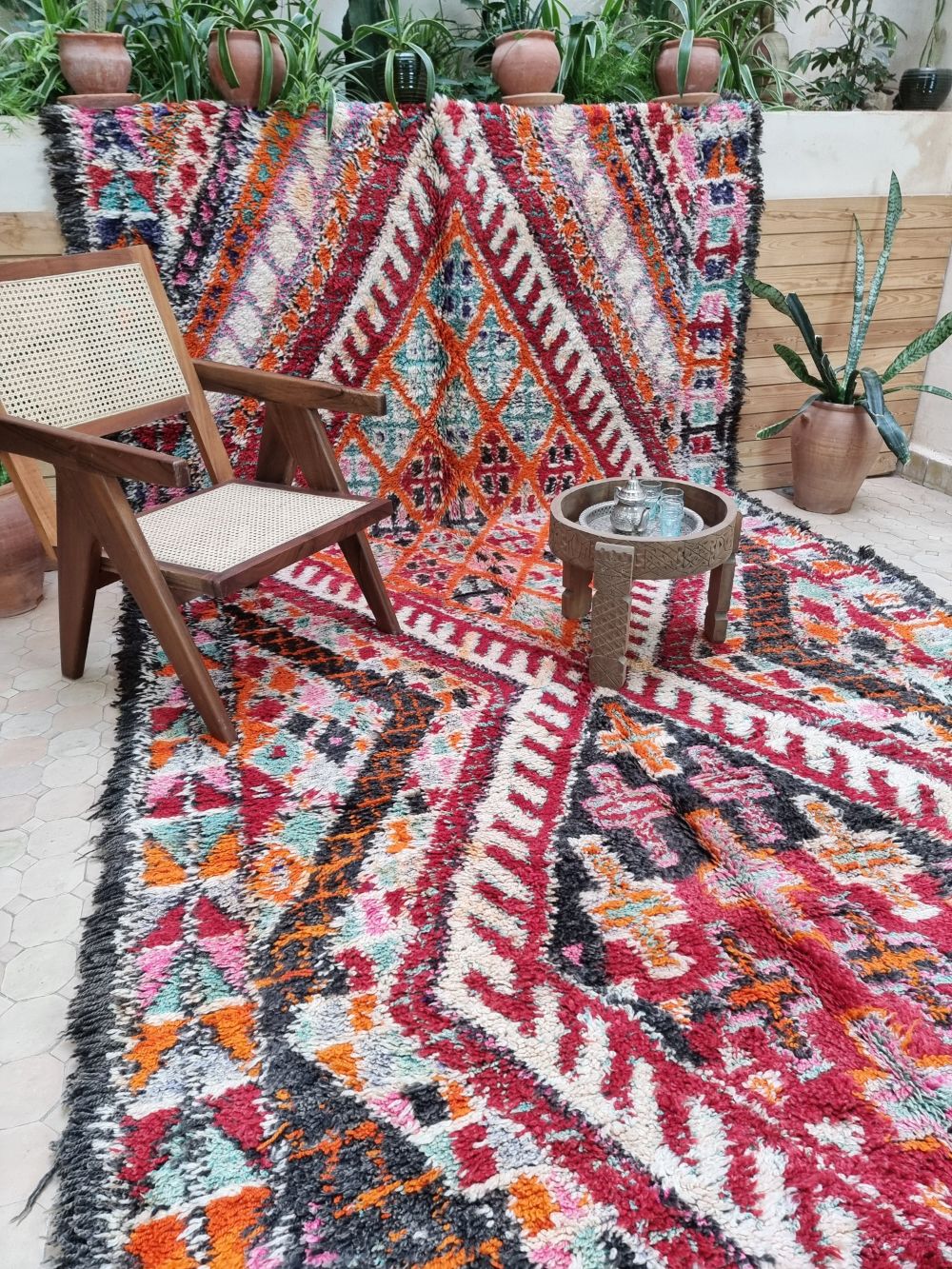 Marokkolainen vintage Beni M'Guild matto 355x195cm
