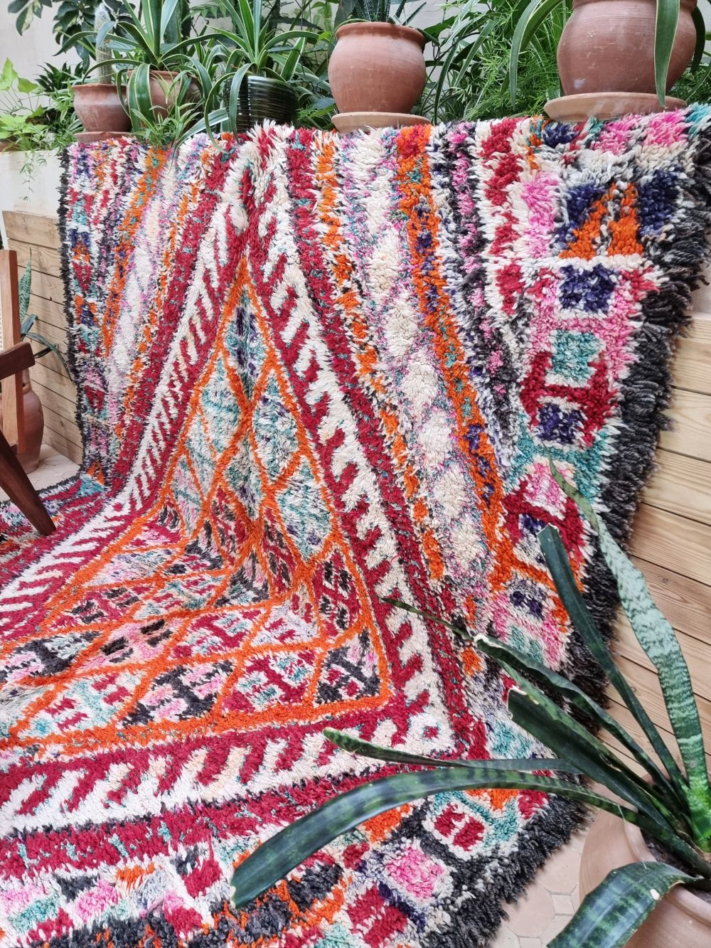 Marokkolainen vintage Beni M'Guild matto 355x195cm