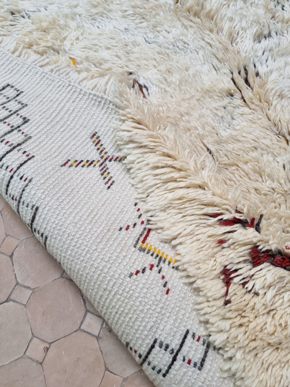 Moroccan vintage Beni Ouarain Rug 450x205cm