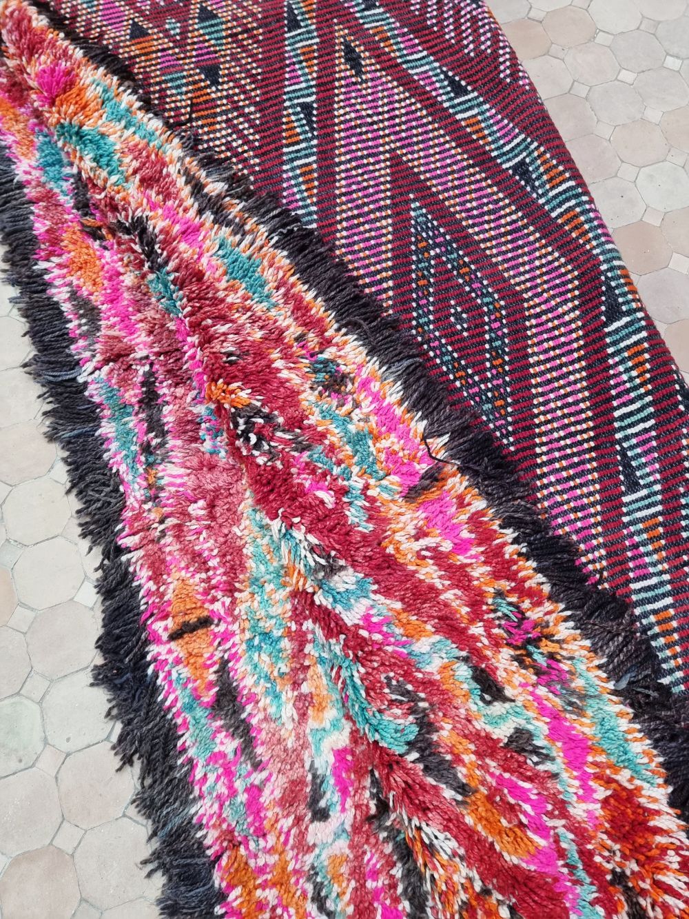 Moroccan Vintage Beni M'Guild Rug 355x195cm