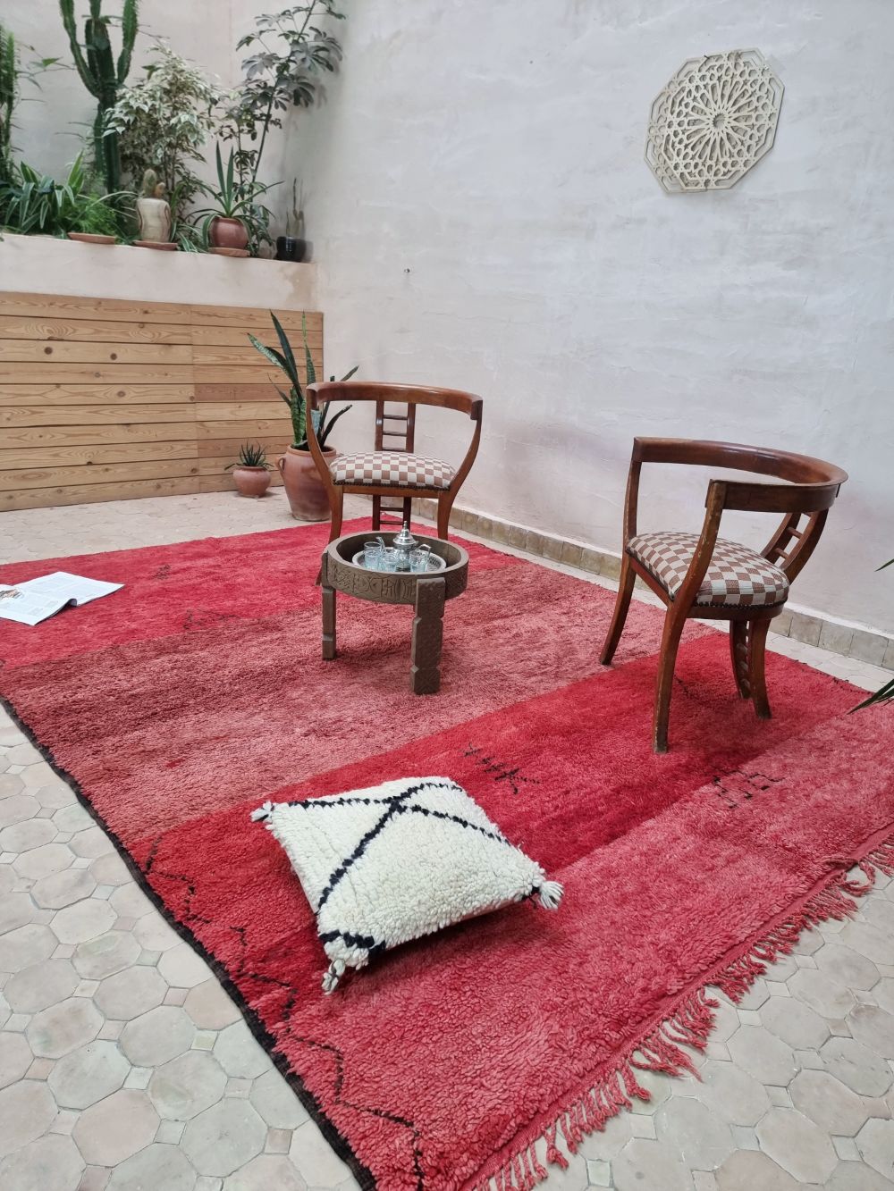 Moroccan Vintage Monochrome Rug 265x205cm